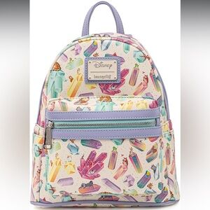 Loungefly Disney Crystal Sidekicks All Over Print Womens Double Strap backpack